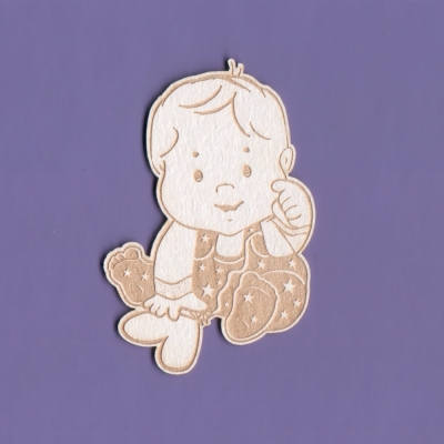 1171 Tekturka - Mikołajek z serduszkiem G10