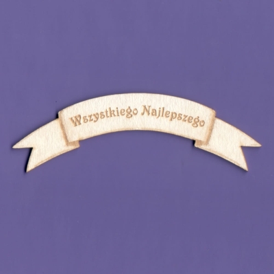 941b Tekturka - Wszystkiego Najlepszego - Szarfa - G3   