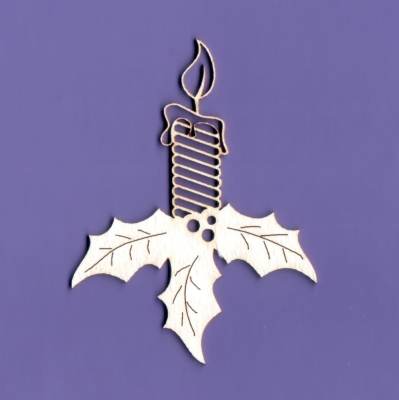 909 Tekturka - Świąteczna Świeca - G3