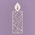 638s Tekturka - Świeczka ażurowa 1 - średnia - G5