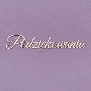 243 Tekturka napis - Podziękowania duże - G4