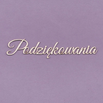 243 Tekturka napis - Podziękowania duże - G4