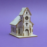 1348 Tekturka -  Zimowy kościół 3d