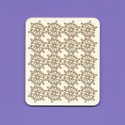 064 Tekturka  - Śnieżynki 6 - 20 sztuk - G12