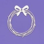 192 Tekturka - Zimowy wianek z kokardką G6