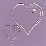 287 Tekturka - Ramka serce - komplet - G4