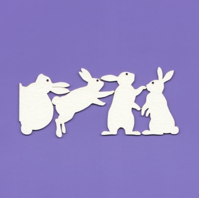 177 Tekturka - Zajączki - zestaw - G6