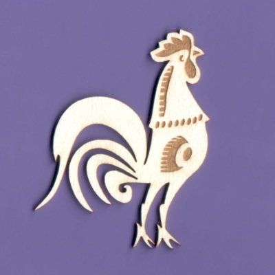 963 Tekturka - Kogutek Ludowy  - Grawer - G4