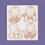 1177 Tekturka - Niemowlak Mikołajek zestaw 2 G16