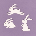 661 Tekturka - Króliczki - zestaw 3 szt. - G4