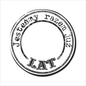 090 Stempel okrągły - Jesteśmy razem już ...