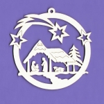 033d Tekturka Zawieszka - Szopka duża - G4