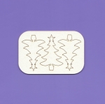 134 Tekturka - Choinka z gwiazdą - 3 szt. - G3