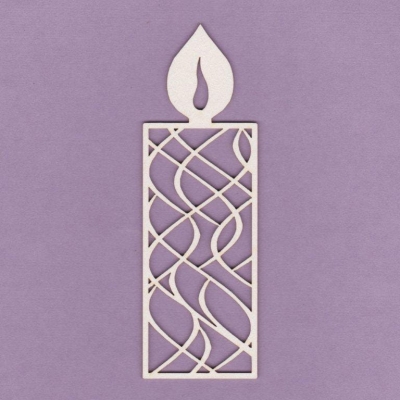 638d Tekturka - Świeczka ażurowa 1 - duża - G6