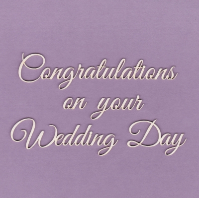 819 Tekturka napis - Congratulations on .... - G5