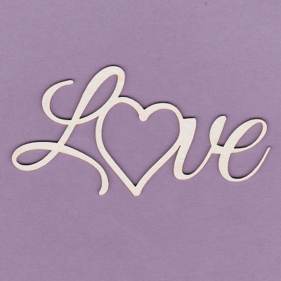 317 Tekturka napis - Love - ramka - G4