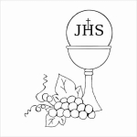 055 Stempel - JHS - Komunijny -- G25