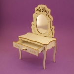 1117 Tekturka  - Toaletka z lustrem 3D