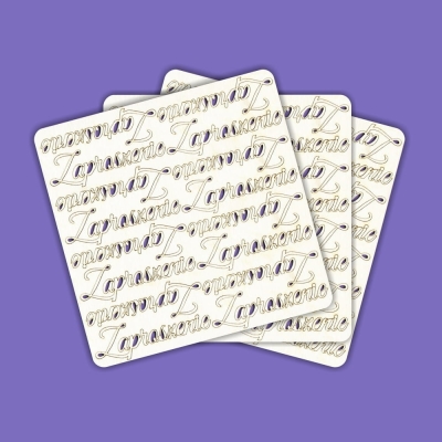 743 Tekturka napis - Zaproszenie - 48 szt. - G35